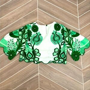 NWT Farm Rio linen best selling blouse